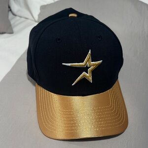 Black and Gold Star Logo Cap